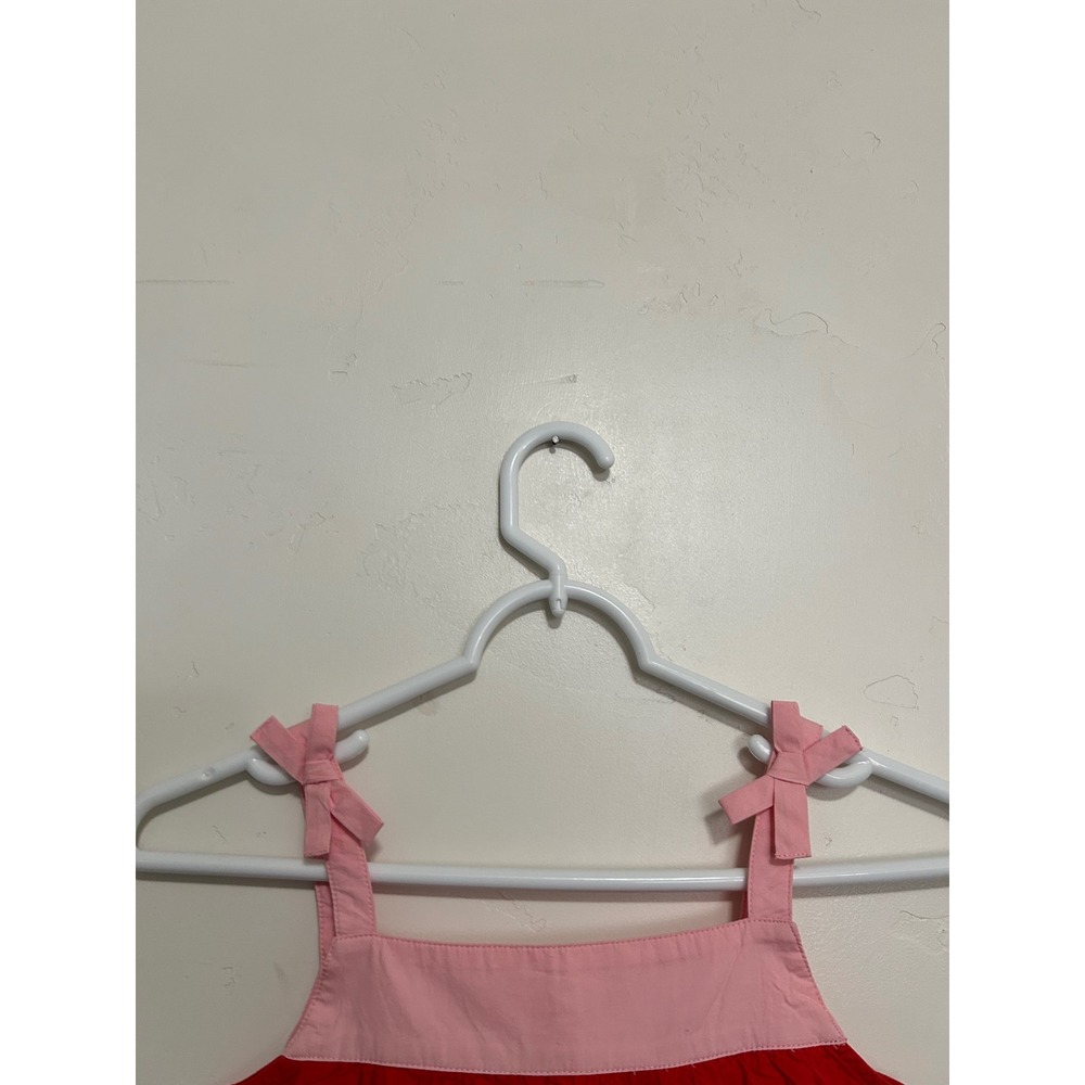 Hanna Andersson Girls Rainbow Tiered Sundress Bow Straps NWT Size 130 US 8‎ - Picture 3 of 5